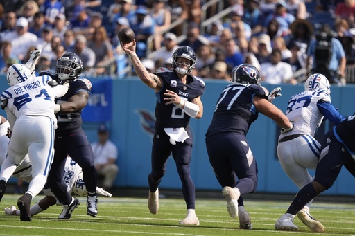 Calvin Ridley struggles in latest Titans match, failing to record any receptions.