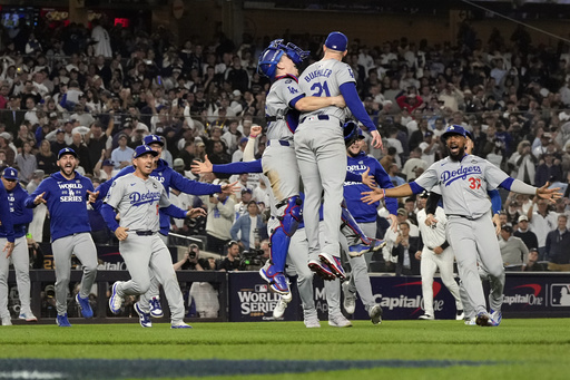 Dodgers capture World Series title with 18.6 million viewers; overall series sees 15.81 million average over 5 games.