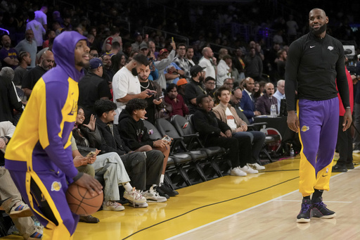 LeBron and Bronny James set for their second game together in a homecoming matchup against the Cavaliers in Cleveland.