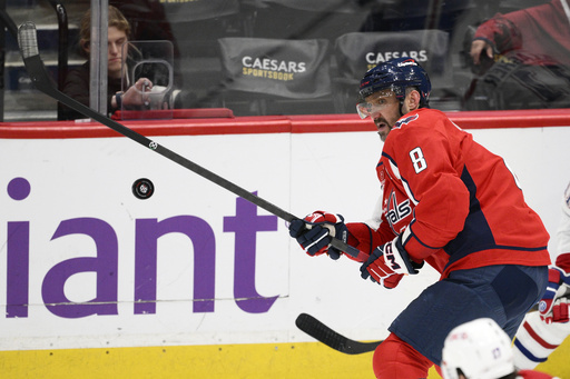 Alex Ovechkin nets his 858th goal, aiming to surpass Wayne Gretzky’s all-time record this season.