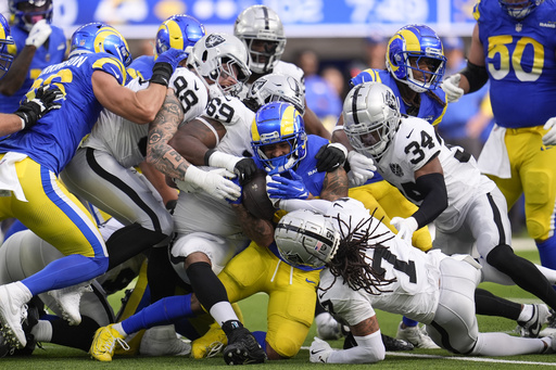 Rams secure 20-15 victory over Raiders as QB Aidan O’Connell exits with injury, forcing 4 turnovers