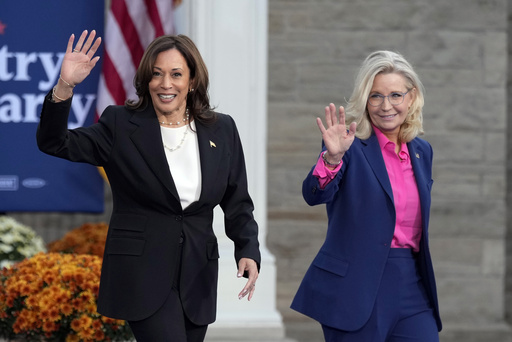 The Latest: Harris campaigns in Wisconsin and Trump in Michigan in battle for ‘blue wall’ states