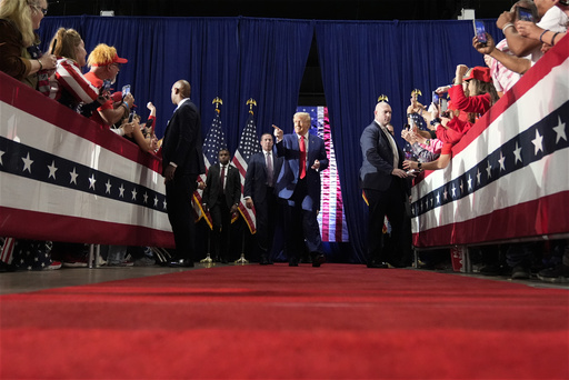 Trump’s town hall in Pennsylvania transforms into an unexpected musical performance following medical emergencies.