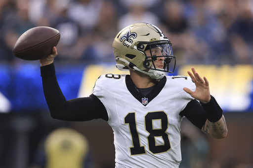 Jake Haener takes over at quarterback from Spencer Rattler once more for the faltering New Orleans Saints.