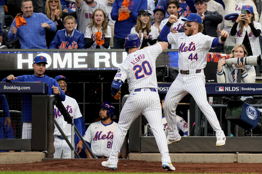 Mets power hitter Pete Alonso safeguards his playoff pumpkin both at home and on the road.