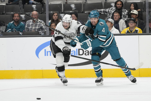 Toffoli netted a third-period goal, propelling Sharks to a 4-2 victory against Kings.