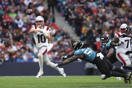 Bigsby nets 2 touchdowns as Jaguars display resilience in 32-16 victory against Patriots in London