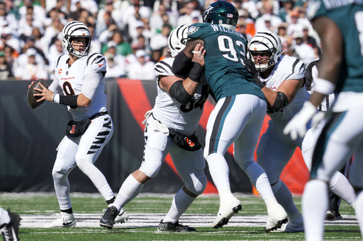 Bengals face difficulty in rushing attack during 37-17 defeat against the Eagles