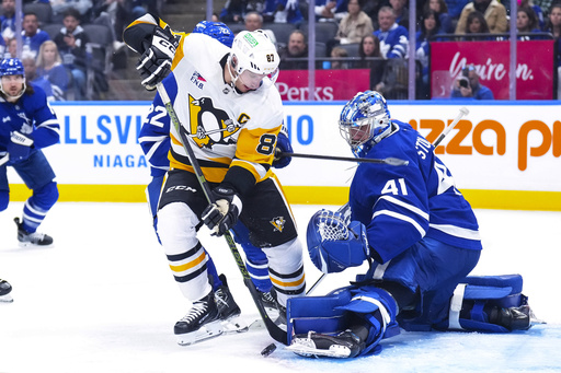 Sidney Crosby, captain of the Penguins, achieves milestone of 1,600 regular-season points