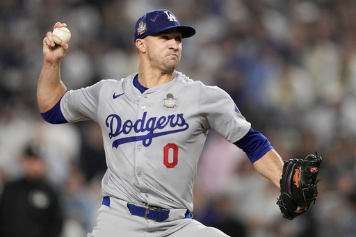 Yankees eliminate Dodgers’ Jack Flaherty in the second inning during World Series Game 5.