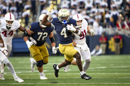 Leonard accounts for four touchdowns as No. 11 Notre Dame secures a 49-7 victory over Stanford