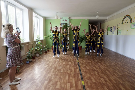 Ukrainian schools on the front lines move to underground facilities for safety from bombs and radiation