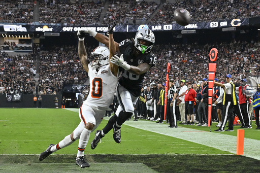 Raiders receiver Jakobi Meyers listed as doubtful for matchup against Steelers