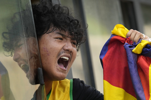 Tibetan group in India protests against China and human rights situation in homeland