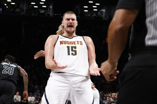 Jokic notches 29 points, 18 rebounds, and 16 assists as Nuggets defeat Nets 144-139 in overtime.