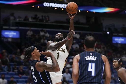 Zion Williamson of the Pelicans sidelined due to illness for matchup with the Bulls