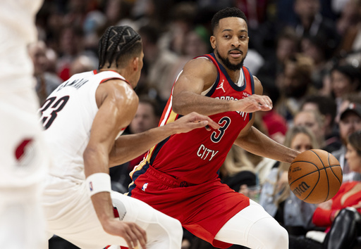 Jerami Grant nets 28 points as Blazers claim 125-103 victory over Pelicans for first season win