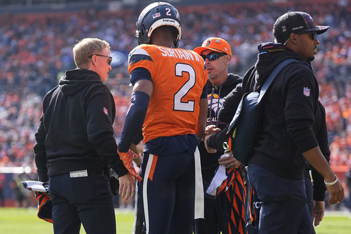 Chargers’ Jim Harbaugh takes a temporary leave for health issues; Broncos’ Pat Surtain sidelined with a concussion.