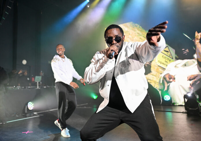 LONDON, ENGLAND - NOVEMBER 07: Giggs and Diddy perform at O2 Shepherd's Bush Empire in a special one night only event at O2 Shepherd's Bush Empire on November 07, 2023 in London, England. (Photo by Samir Hussein/Getty Images for Sean Diddy Combs)