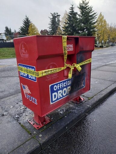 One county in Oregon and another in Washington encounter problems with US Postal Service delivering ballots.