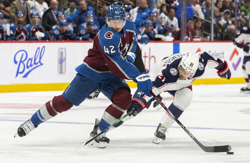 Marchenko, Chinakhov, and Monahan each score 3 points in Blue Jackets’ 6-4 victory over Avalanche.