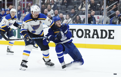 Blues defeat Maple Leafs 5-1 in first encounter with ex-coach Craig Berube after his dismissal