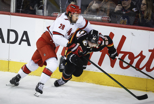 Pyotr Kochetkov stops 30 shots in Hurricanes’ 4-2 win against Flames