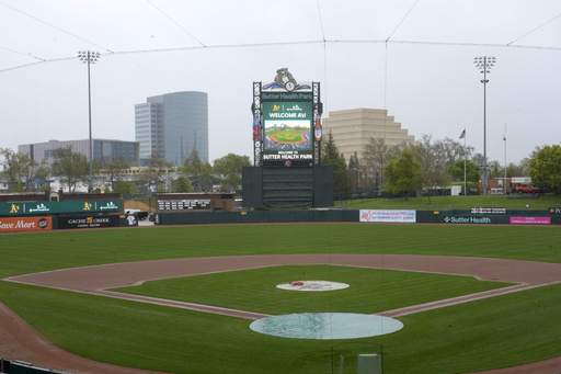 Sacramento’s interim ballpark for the A’s will feature natural grass rather than turf.