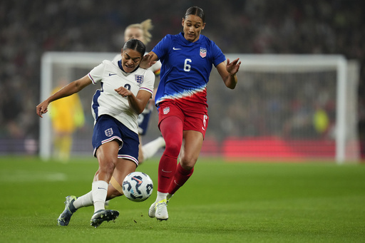 US and England women’s teams end in a scoreless tie during Emma Hayes’ return.