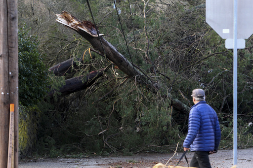 Northern California sees unprecedented rainfall as winter storms impact the US Northeast.