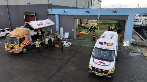 Two fatalities and 12 individuals unaccounted for following a fishing vessel capsizing near Jeju Island, South Korea.