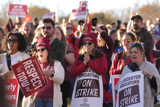 Educators in three Massachusetts towns maintain their strike regarding salary and paid family leave.