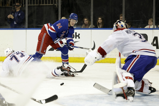 Kakko’s crucial late score propels Rangers over Canadiens 4-3