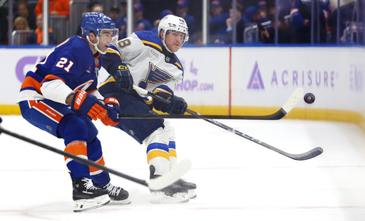 Palmieri and Nelson power Islanders past Blues 3-1, snapping three-game losing streak