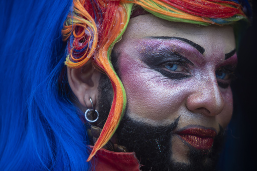 Colorful participants flock to Copacabana beach for the Rio de Janeiro pride celebration