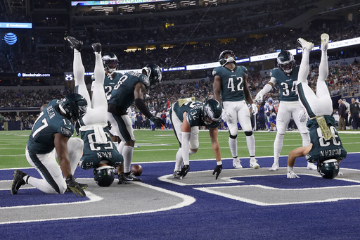 Eagles surge to the top of the NFC East before a crucial matchup against Washington