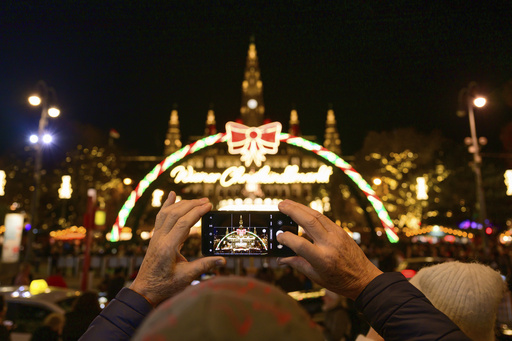 Vienna’s town hall Christmas tree lighting signals the beginning of the festive season in the Austrian capital.