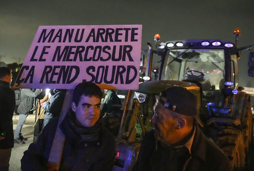 French agricultural workers rally against EU-Mercosur trade agreement