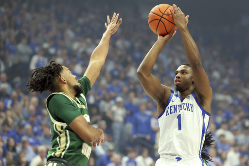 Oweh nets 21 points as No. 23 Kentucky crushes Wright State 103-62 in Mark Pope’s first game as head coach of the Wildcats.