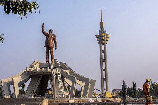 Congolese authorities detain six individuals in connection with the burglary of the mausoleum of renowned independence leader Lumumba.