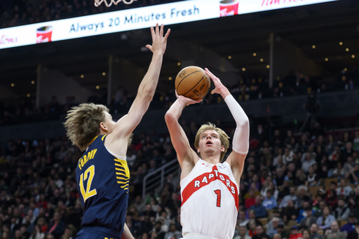 Barrett nets career-best 39 points as Raptors end 7-game skid, defeating Pacers 130-119.