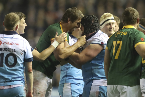 Dominant Springboks defeat Scotland at Murrayfield