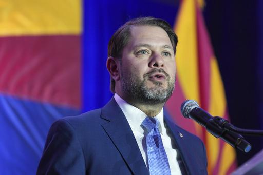 Democrat Ruben Gallego triumphs over Republican Kari Lake in Arizona Senate election.