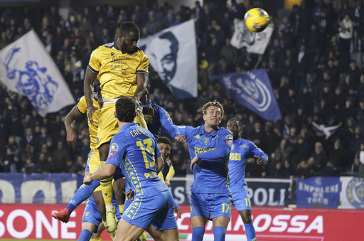 Davis of England nets crucial late goal to secure draw for Udinese against Empoli