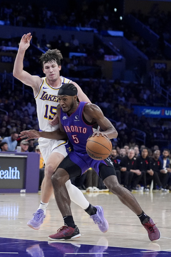 LeBron secures consecutive triple-double as Anthony Davis is hurt in Lakers’ 123-103 victory against Raptors