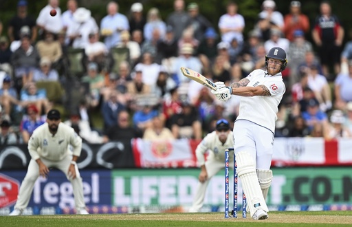 Brooks scores 171 as England takes the lead over New Zealand in the first test.