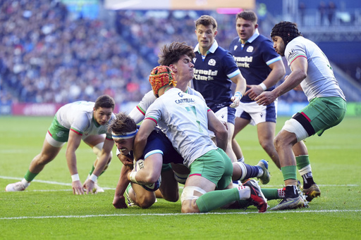 Portugal falls short against Scotland in rugby match at Murrayfield but holds their head high.