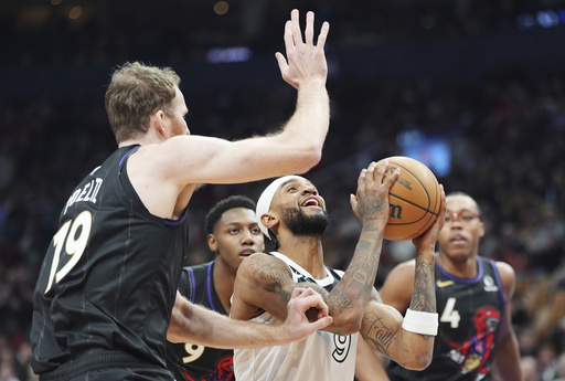 Barrett nets 31 points, Barnes contributes 17 in his comeback, leading Raptors to a 110-105 victory over Timberwolves