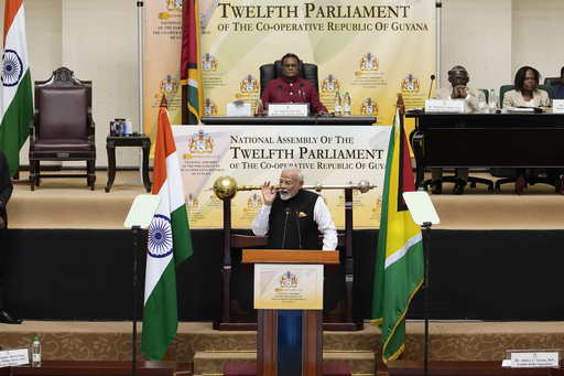 Modi of India aims for energy stability through partnerships with Guyana and its rich oil reserves.