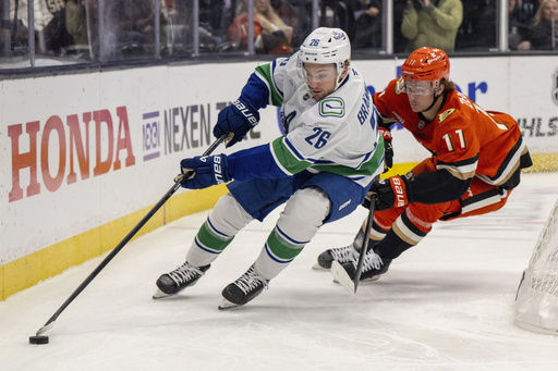 Quinn Hughes and Brock Boeser shine as Canucks dominate Ducks 5-1